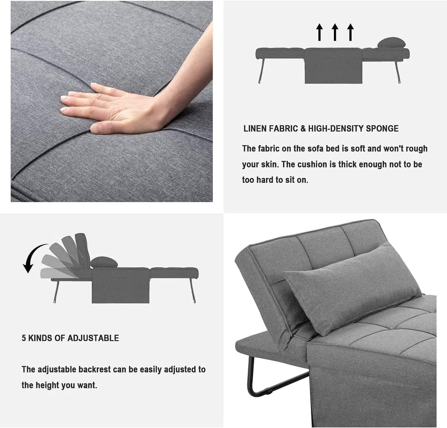4 in 1 Multi-Function Folding Ottoman