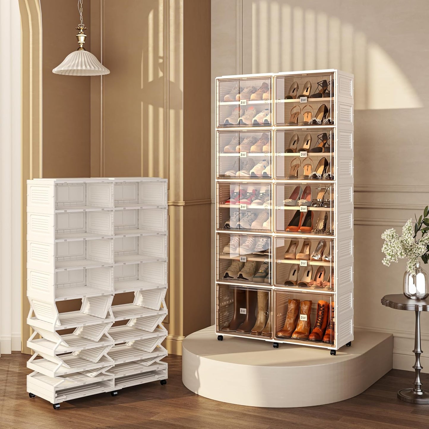 Foldable Shoe Rack Organizer